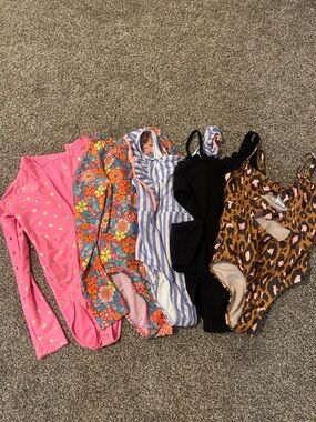Girls swimsuits, art class, cat & Jack etc